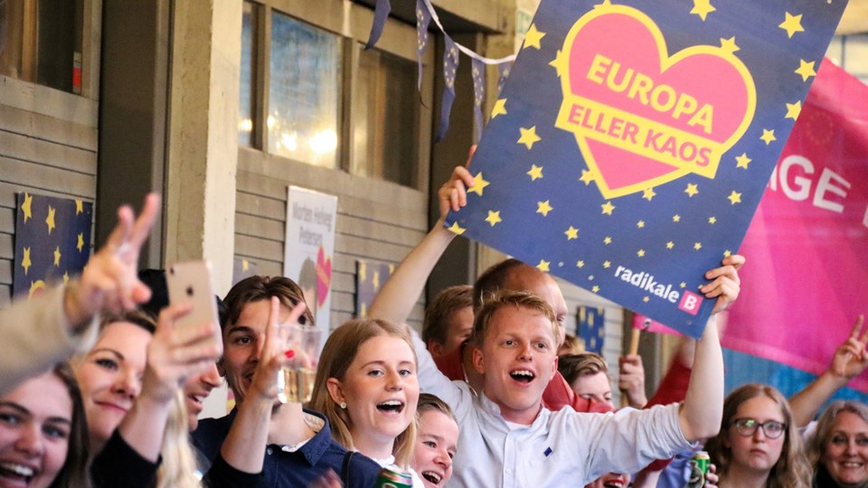 Valgfest efter Europa-Parlamentsvalg 2019