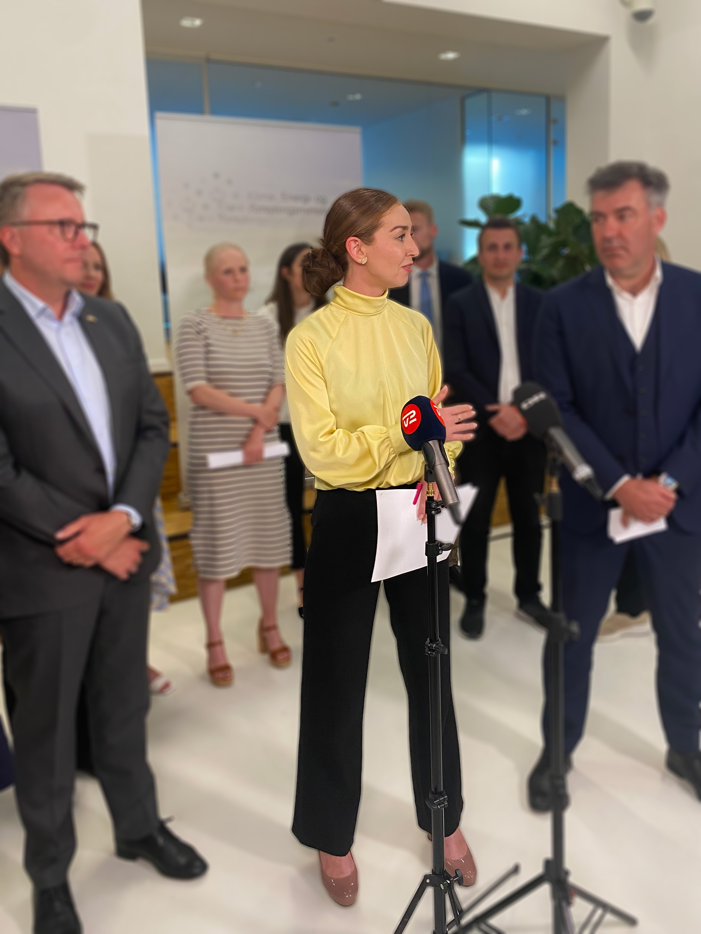 Samira Nawa ved doorstep-møde