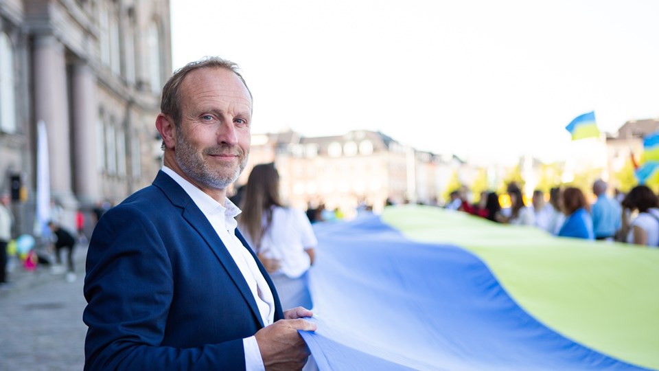 Martin Lidegaard ved 1-årsmarkeringen af den russiske invasion af Ukraine