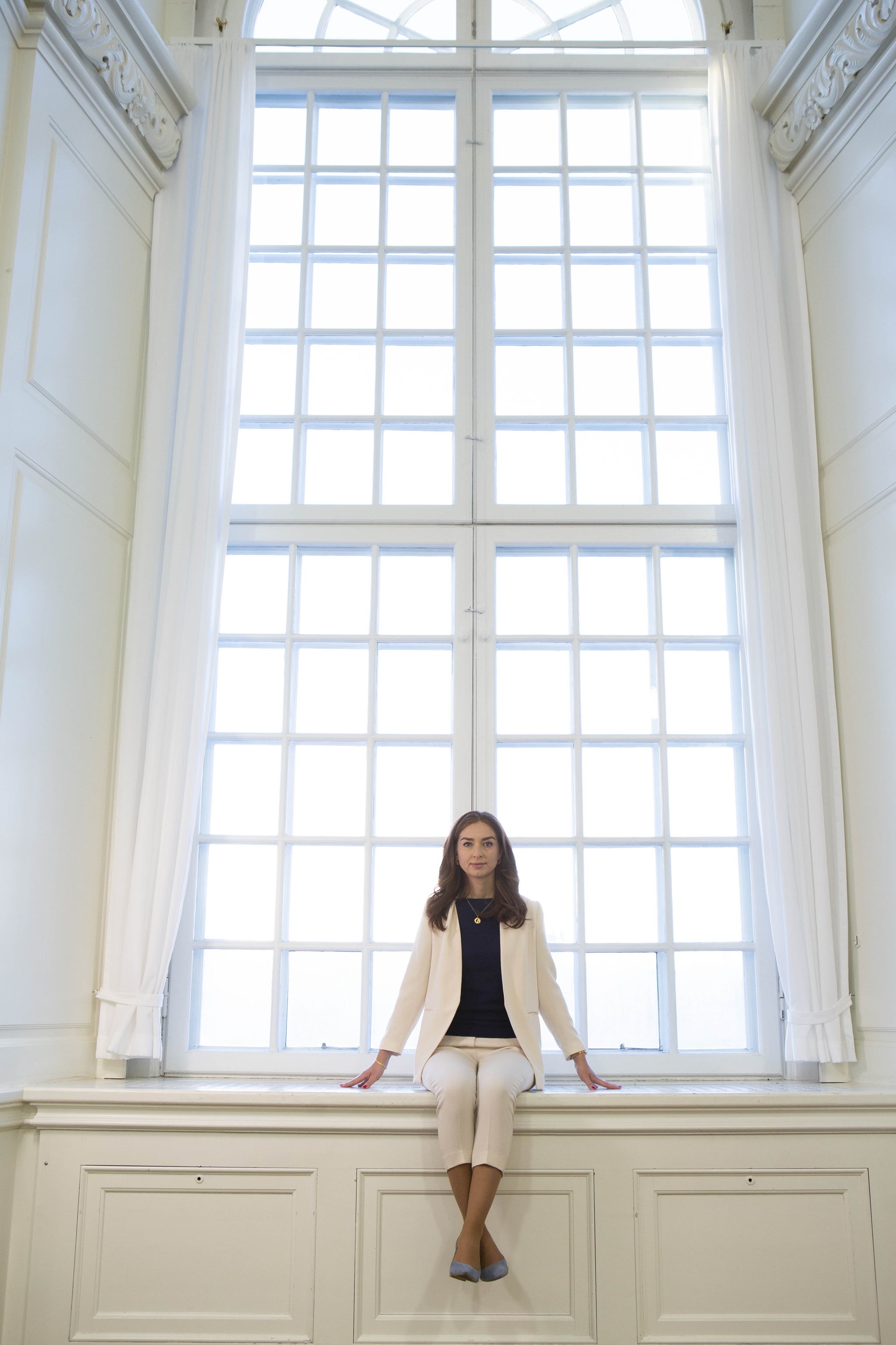 Samira Nawa i landstingssalen på Christiansborg