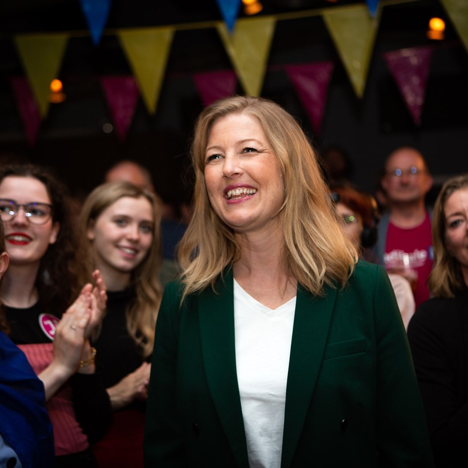 Sofie Carsten Nielsen til valgfest for sammenhold