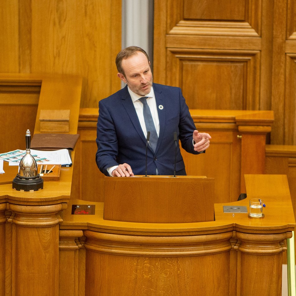 Martin Lidegaard på folketingets talerstol